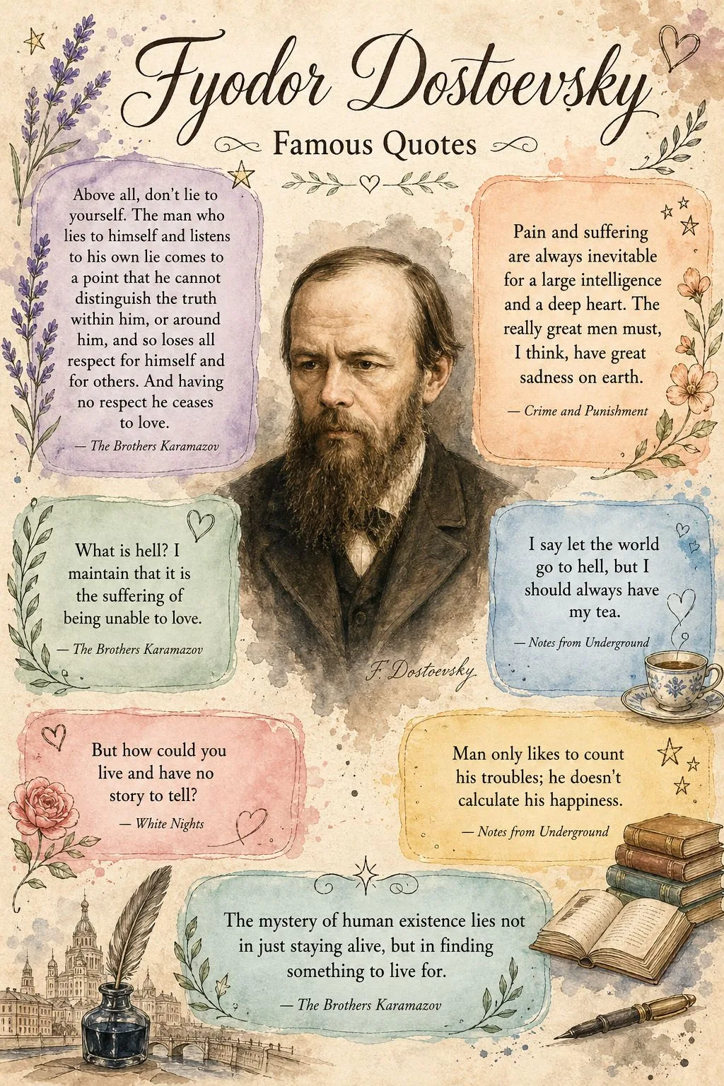Fyodor Dostoevsky: Life, Work, and Famous Quotes