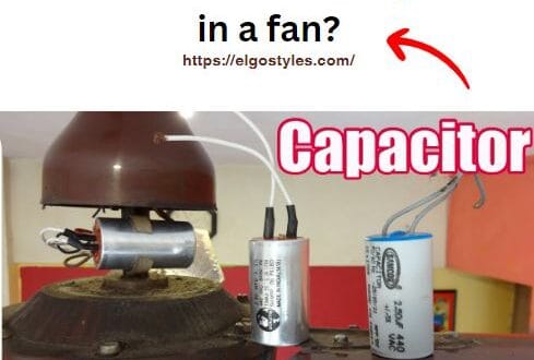 What is the use of a capacitor in a fan?