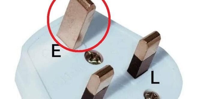 Why is the earth pin thicker and longer than the live and the neutral pins?