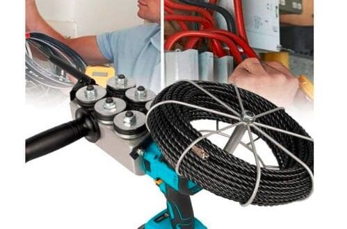 Automatic wire stringing machine, wire cable puller