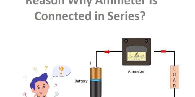 Why ammeter is connected in series?