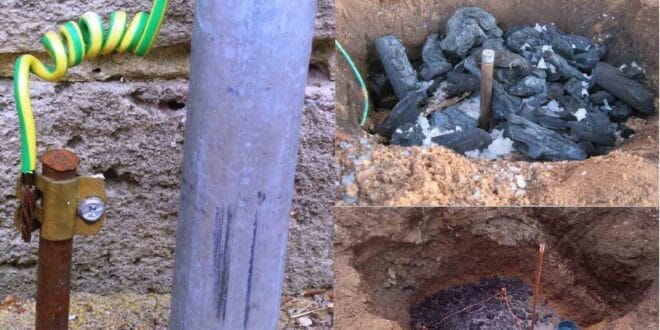 Why Salt and charcoal are added to the earthing pit?