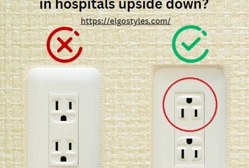Why are outlets and receptacles in hospitals upside down?
