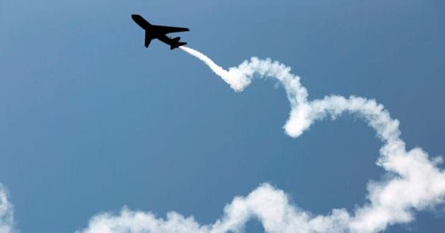 Why do planes have white smoke?