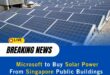 Microsoft to Buy Solar Power From Singapore Public Buildings