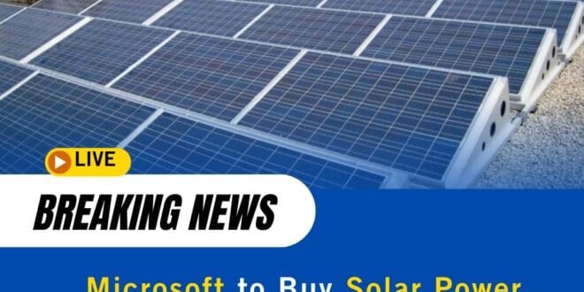 Microsoft to Buy Solar Power From Singapore Public Buildings