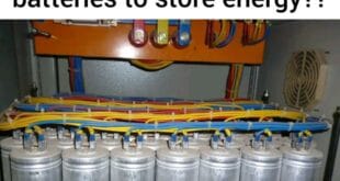 Why can't we use big capacitors instead of batteries to store energy